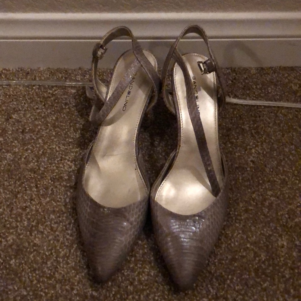 Snake skin looking heels